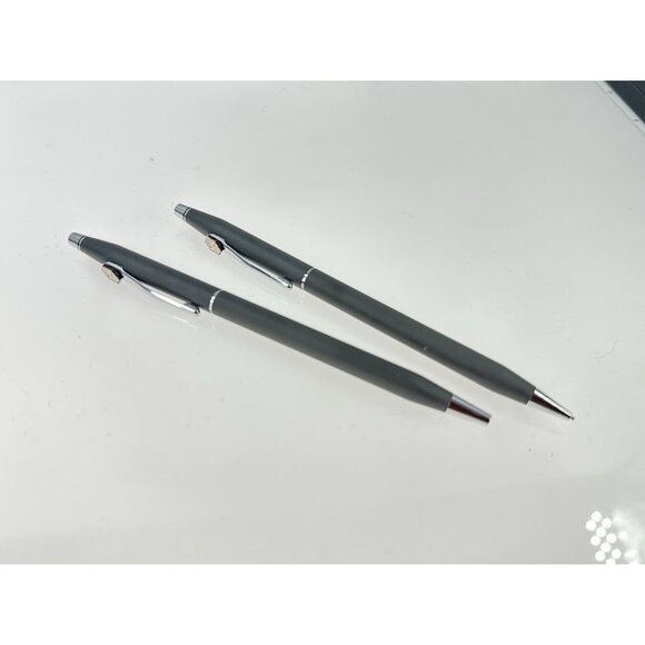 Vintage CROSS USA Pen & Pencil Set in Gray Mod: 0897 (AAA)